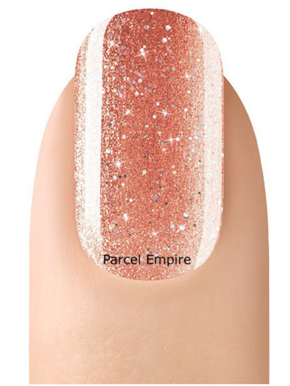 NEW SensatioNail New Tangerine Glitter Gel Gloss 71736 UV Nail Polish Orange